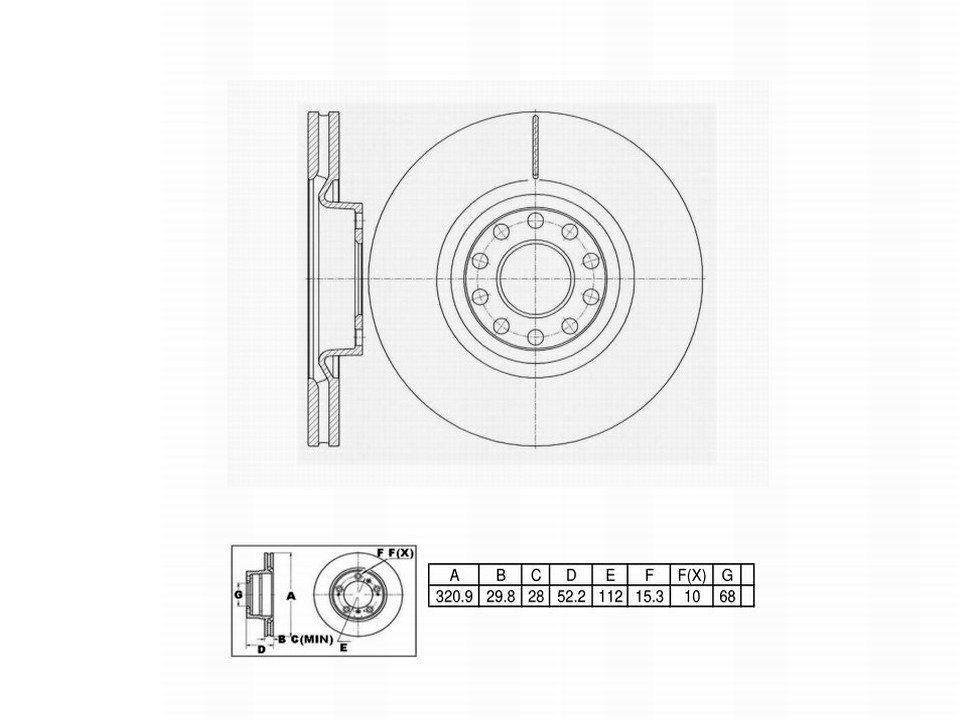 Winstop Brake Rotor, Front WS243069, Audi A6 Quattro 2004-2000