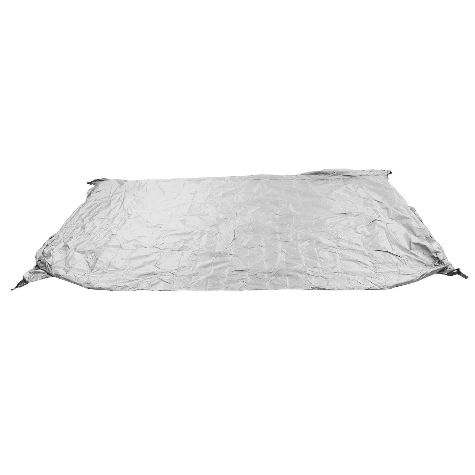 Rupoun Heavy Duty Grey Ping Pong Table Cover, 110x60x28.7 Inches / 280x153x73 cm Waterproof Dustproof Silver Coated Outdoor Table Tennis Table Protector