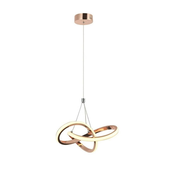 Lampara Colgante Iluminacion Luz Vic Infinitum Oro Rosa