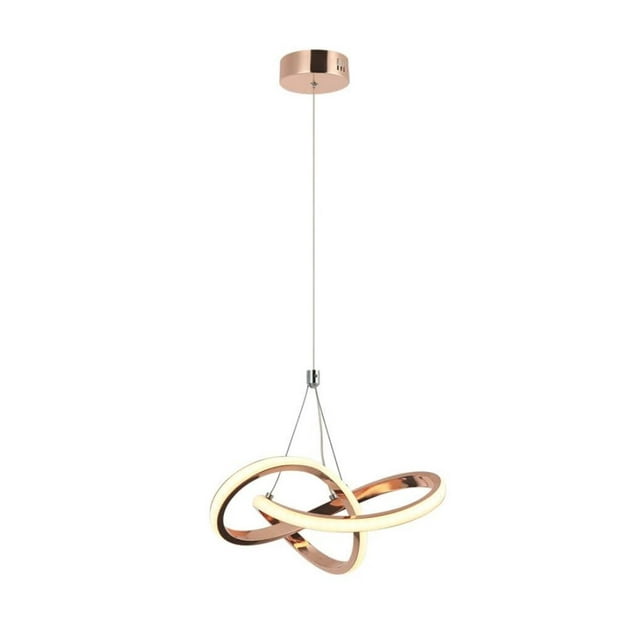 Lampara Colgante Iluminacion Luz Vic Infinitum Oro Rosa