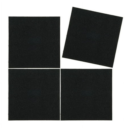 Triluc Place and Stick Tile Mats, Black, 12x12 (4 pieces/box)