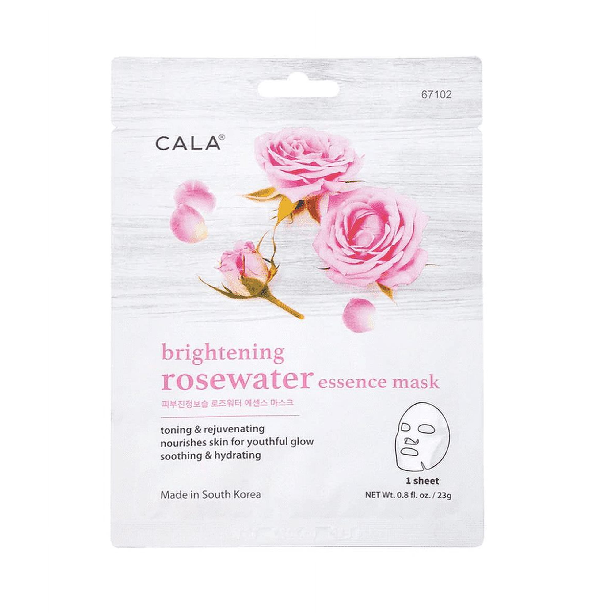 CALA Essence Facial Masks: Rosewater (5 PKS)