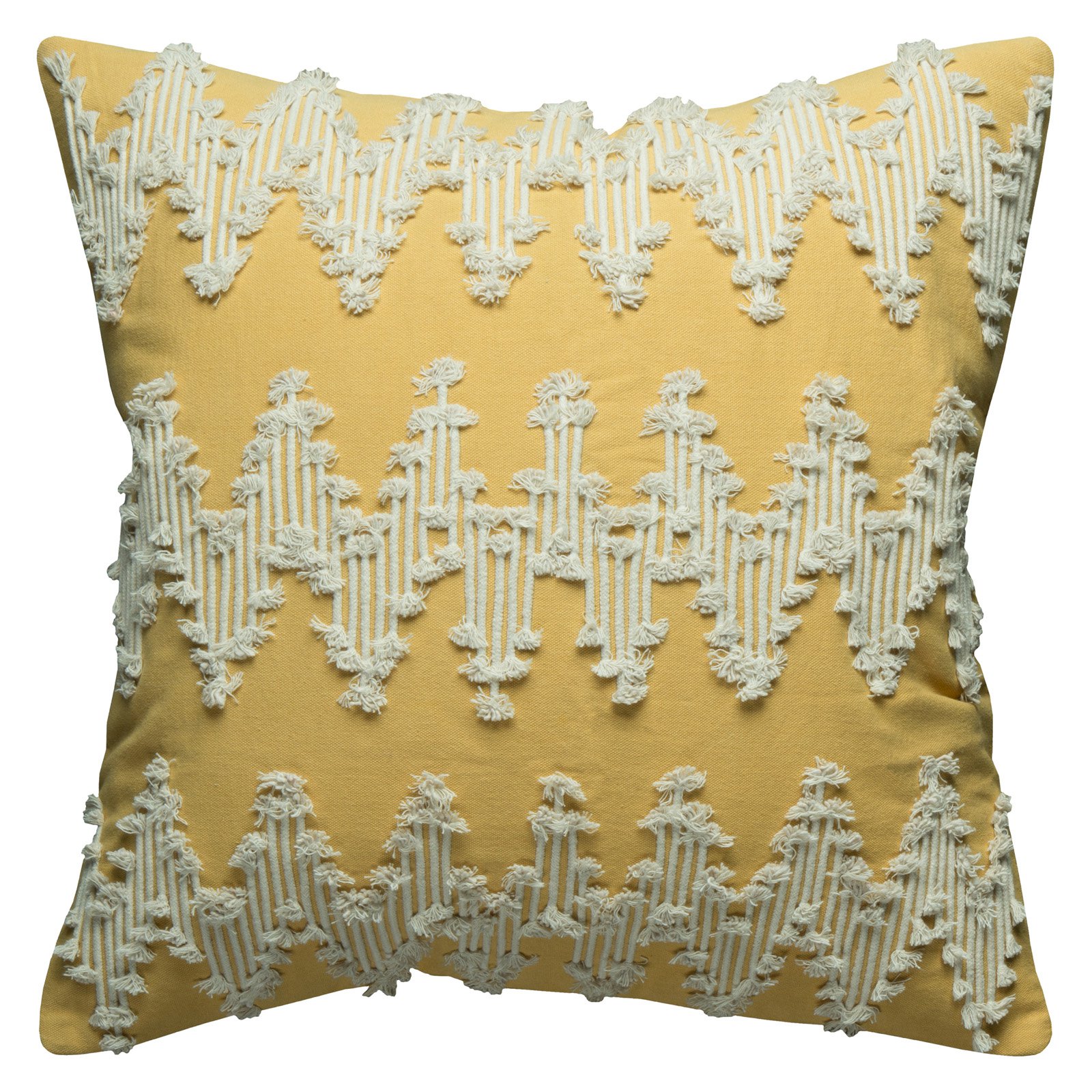 Rizzy Home Chevron Embellished Decorative Throw Pillow with Zipper