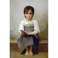 thumbnail image 3 of William Bouguereau 17x24 Black Modern Framed Museum Art Print Titled - The Hard Lesson (1884), 3 of 5