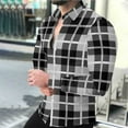 thumbnail image 2 of Sweatshirts for Men Mens Plaid Shirts Long Sleeve Casual Button Down Cotton Shirt with Pocket, 2 of 8