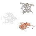 thumbnail image 1 of 150 Unidades De Colores Mezclados Tubo Curvado Granos Largos De Fideos 25 Mm Latón De Metal Granos Para La Joyería De DIY Sunnimix Cuentas de espaciador de tubos curvados, 1 of 8