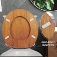 thumbnail image 4 of Asiento de inodoro Angel Shield, chapa de madera duradera, color madera natural, 4 of 7