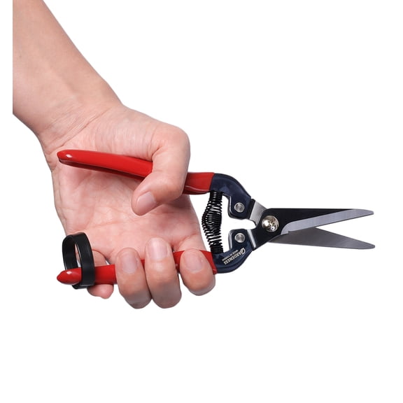 Gardeness Straight SK5 Steel Pruning Shear Garden Scissor Flower Leaf Trimmer Floral Fruits Picking Ultra Sharp Gardening Snips Bonsai Cutter Durable Effort-saving Clippers, Hand Pruners