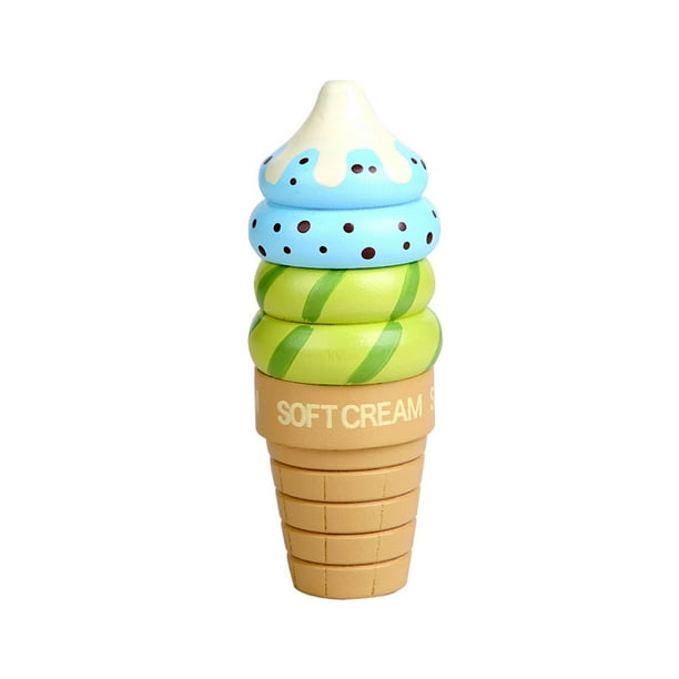 Juguetes de para Niños, Helados, Juguetes para Niños Juguetes de Cocina para Juegos CUTICAT Juguete de madera del helado