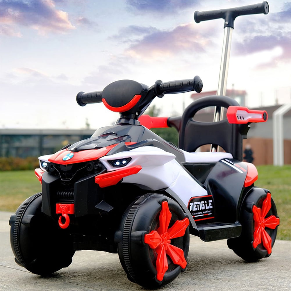 Kepooman Kids Battery Powered Ride On ATV with Remote Control, Electric Ride On Toy for Boys & Girls Ages 2-4 Years Old, Red
