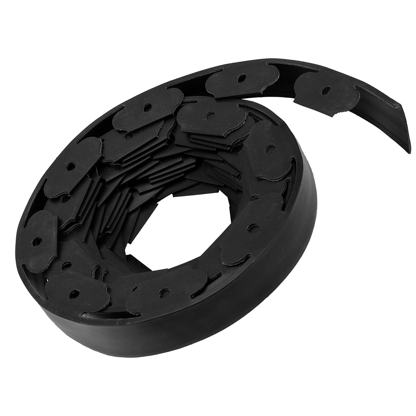 KOHAND 2 inch x 33 ft No Dig Garden Edging with Spikes, Black Tall Plastic Lawn Edging for Yard Grass, Landscaping