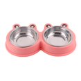 thumbnail image 1 of Alimentador de agua para comida para perros, platos de alimentación elevados dobles, cuenco para gatos, alimentador para gatos, 1 of 5