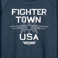 thumbnail image 3 of Top Gun - Property of Fighter Town - Women's Lightweight French Terry Long Sleeve Shirt, 3 of 5