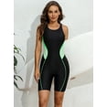 thumbnail image 5 of Charmo Womens Boyleg Unitard Swimsuits Racerback Athletic One Piece Bathing Suits, 5 of 6