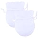thumbnail image 2 of Bolsas Mini para Joyeria VelvtyWhite 2Pzas Blanco 7x9cm Terciopelo Bolsa en Forma de Calabaza., 2 of 2