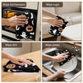 thumbnail image 5 of 6 Pcs Funny Kitchen Towels,Halloween Ghost Pumpkin Pattern Microfiber Dish Towels,Kitchen Tea Towels,Kitchen Towel Set (18" X 26"), 5 of 7