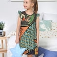 thumbnail image 4 of Easygdp Robe de Pyjama Poisson Riche pour Filles, Chemise de Nuit Princesse pour Filles, Manches à Volants Adorables, Sans Fermetures Éclair Ni Boutons-Petit, 4 of 6