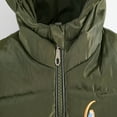 thumbnail image 2 of FAIOROI Infant Dinosaur Padded Jacket 2T Green - Hooded Winter Coat with Horns, Warm Zip-Up Outerwear for Toddlers, 2 of 9