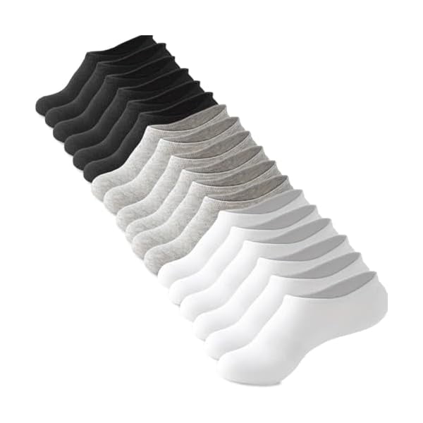 WAYAN 18 Packs No Show Socks Invisible Socks Men Women Cushioned Low Cut Ankle Sock for Running Gym Hiking (9 Pairs)
