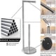 thumbnail image 3 of Soporte De Acero Inoxidable De 550 Mm De Altura (Base Redonda, Doble Barra, Plateado), 3 of 9