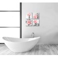 thumbnail image 5 of -Modern Wall Art Flowers and Pebble Stone Spa Pictures Canvas Art Grey Decor(Blush), 5 of 5