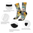 thumbnail image 3 of Yiaed Hawaiian Style Print Great elasticity Crew Socks Sports socks for Men and Women, 3 of 5