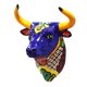 thumbnail image 1 of Simulación de resina Cabeza de animal Colgante de pared Cabeza de toro nórdico Decoración de pared Colgante de barra Sunnimix Escultura de pared de cabeza de toro, 1 of 7