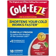 NURYA BRANDS Cold-EEZE Natural Cherry Flavor Lozenges, 18 Ct