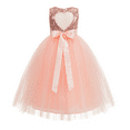 thumbnail image 2 of Ekidsbridal Girl Pageant Flower Girl Dress - Sequin Heart Cutout with Flower 271F (Size: 2-12), 2 of 3