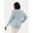 thumbnail image 3 of Terra & Sky Women's Plus V Neck Sweater, 3 of 4
