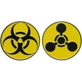 thumbnail image 2 of shiyou-Radiation Hazard Identification Enamel Pin Yellow Metal Badge Brooch As Danger Sign Label, 2 of 4