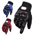 thumbnail image 5 of (Grande, negro)Guantes de moto de verano de malla transpirable pantalla táctil Rojo Verde, 5 of 5