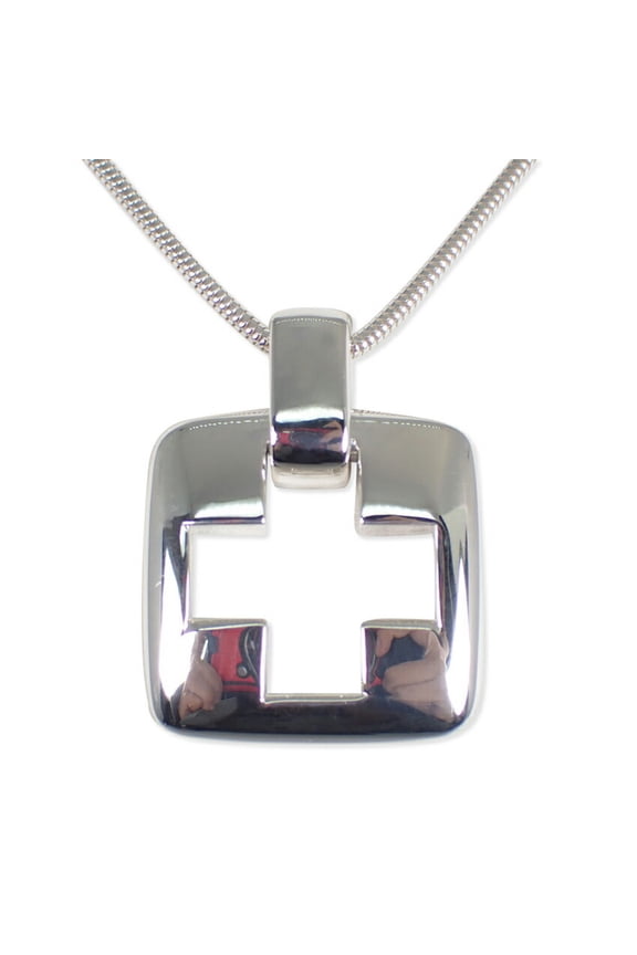 Pre-Owned TIFFANY 925 cross pendant necklace (Good)