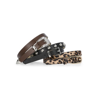 No Boundaries Black and Silver Leather Belt with Studded Design No Boundaries | Accessories | No Boundaries Black And Silver  main image 2