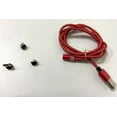 thumbnail image 2 of Charging Cable Phone Braided Detachable Cord charging cable USB 360 Degree Rotating Cable, Red, Cable, 3pcs Connector, 2 of 2