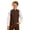0#-Brown310, variant on Kiijoy Boys Mandarin Collar Vest Single Waistcoat Sleeveless Jacket, Sizes 2-14