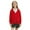 Red, variant on Fancifize Girls Button Front Cardigan Long Sleeve Chunky Cable Knit Cardigans Uniform School Sweater Fall Winter Outwear for Kids 2-12 Years