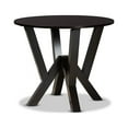 thumbnail image 4 of Baxton Studio Nada Modern and Contemporary Dark Brown Faux Leather Upholstered and Dark Brown Finished Wood 5-Piece Dining Set, 4 of 7