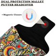 thumbnail image 3 of Haosy Stylish and Cool Skull Golf Mallet Putter Cover Strong Magnetic Leather Golf Club Headcover Closure, 3 of 7