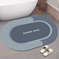 AZXY 2025 New Bathroom Rugs Clearance,Bath Mats for Bathroom Floor,Washable Quick Dry Absorbent Small Bath Mat Blue,Nonslip Bathmat Under $15