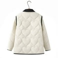 thumbnail image 5 of Womens's Warm Jacket with Small Fragrance,Love Pattern Button Down Jacket Plus Size Long Sleeve Jacket Coat with Pockets, 5 of 8