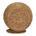 Household Essentials Large Round Water Hyacinth Wicker Storage Basket