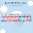thumbnail image 3 of Keycaps Kit 104Pcs/Set Anti skid Backlit ABS Solid Color Keycaps Mechanical Keyboard Key Caps for PC Computer Replacement Keycap, 3 of 8