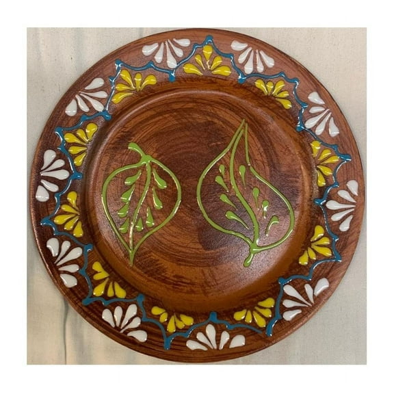 Set of 4 Made in Mexico 9.5" Medium Mexican Dinner/Salad Clay Barro Plates