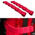 thumbnail image 2 of Pour Jeep pour Wrangler Remplacement Sangle de Limitation de Porte Réglable Ensemble de Deux Rouge, 2 of 6