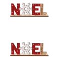 thumbnail image 4 of Cateissary Cartel decorativo de madera para chimenea de Navidad, decoración de para el hogar, adorno de granja para vacaciones, decoración de Copo de nieve 2Conjunto, 4 of 6