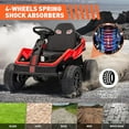 thumbnail image 7 of Roromall 24V Ride On Toy for Kids, 6MPH 200W 4x4 Ride On Car w/Parent Remote, Metal Frame, Headlights, Shock Absorbers, Music, Horn, Battery Powered Electric Cars for 3+ Years Old, 7 of 7