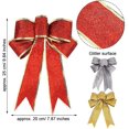 thumbnail image 3 of Decoración de Navidad con lazo de cinta, adorno de regalos de Navidad con lazo brillante, regalos para envolver regalos para árbol de Navidad, fiesta, guirnalda, corona, regalos, mesa, Ch. Afortunado Sencillez, 3 of 5