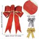 thumbnail image 3 of Lazo de cinta, decoración navideña, decoración de adorno brillante para regalo de navidad para árbol de navidad, fiesta, guirnalda, regalos, mesa, ch Feliz Sencillez, 3 of 5