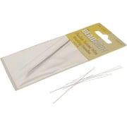 The Beadsmith Twisted Wire Needles, Fine Flexible Beading Needle, Pack of 10, Large Round Eye and Easy to Thread, Collapsible Eye Holds Threads, Use for Pearl Knotting and Silk Cord